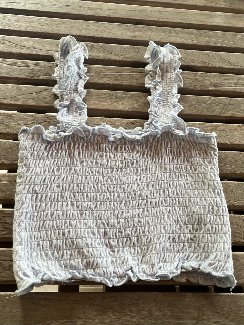 Hollister Ruffled Cropped Tank Top